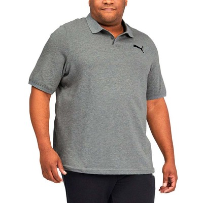 

Рубашка поло с коротким рукавом Puma Ess Pique Big Tall Mens Grey Casual 58625823, Puma Ess Pique Short Sleeve Polo Shirt Big Tall