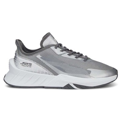 Puma Mapf1 Maco Sl Rising Мужские серебряные кроссовки на шнуровке Повседневная обувь 30724501