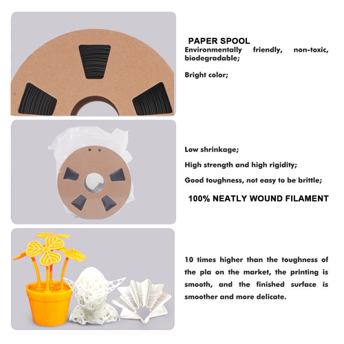 【Buy 10 Pay 6】JAYO 1.1KG PLA SILK ABS PLA+1.75mm With Spool 3D Printer Filament
