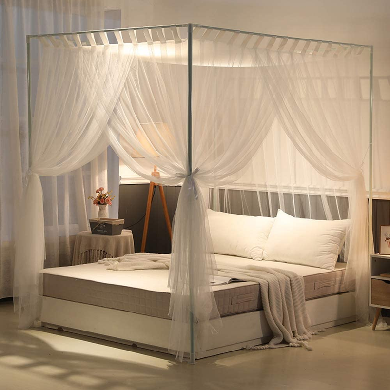 Simple 4 Corners Post Curtain Bed Canopy Bed Frame Canopies Net Bed Curtains,Bed