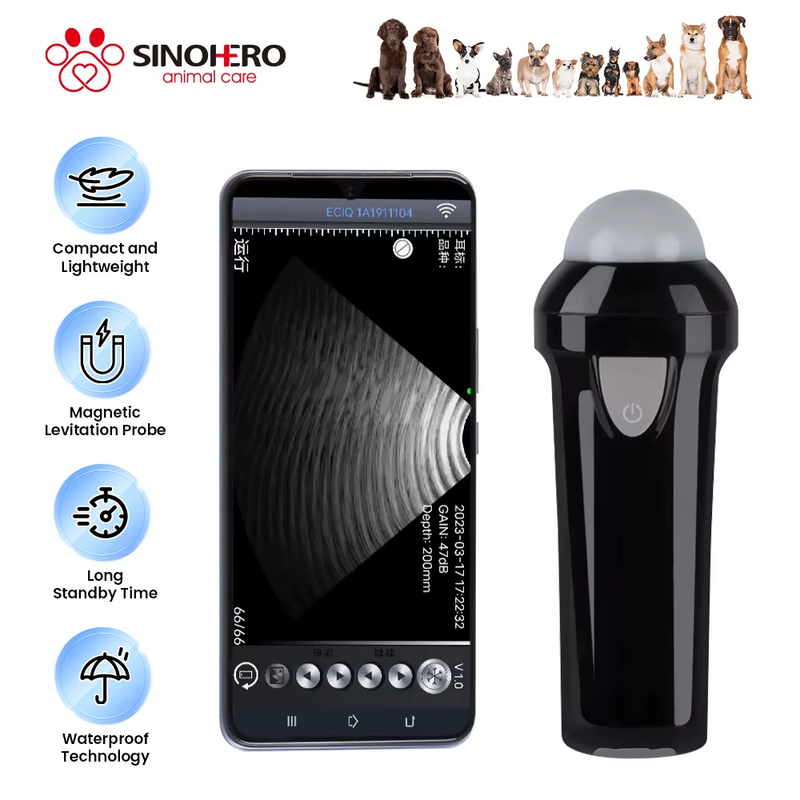 Veterinary Ultrasound Scanner Animal Wireless Ultrasound Probe Machine Handheld