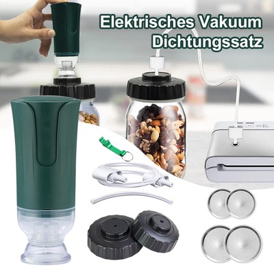 Elektrisches Vacuum Sealer Vakuumversiegelungsset Universalversiegelungen 10 Set