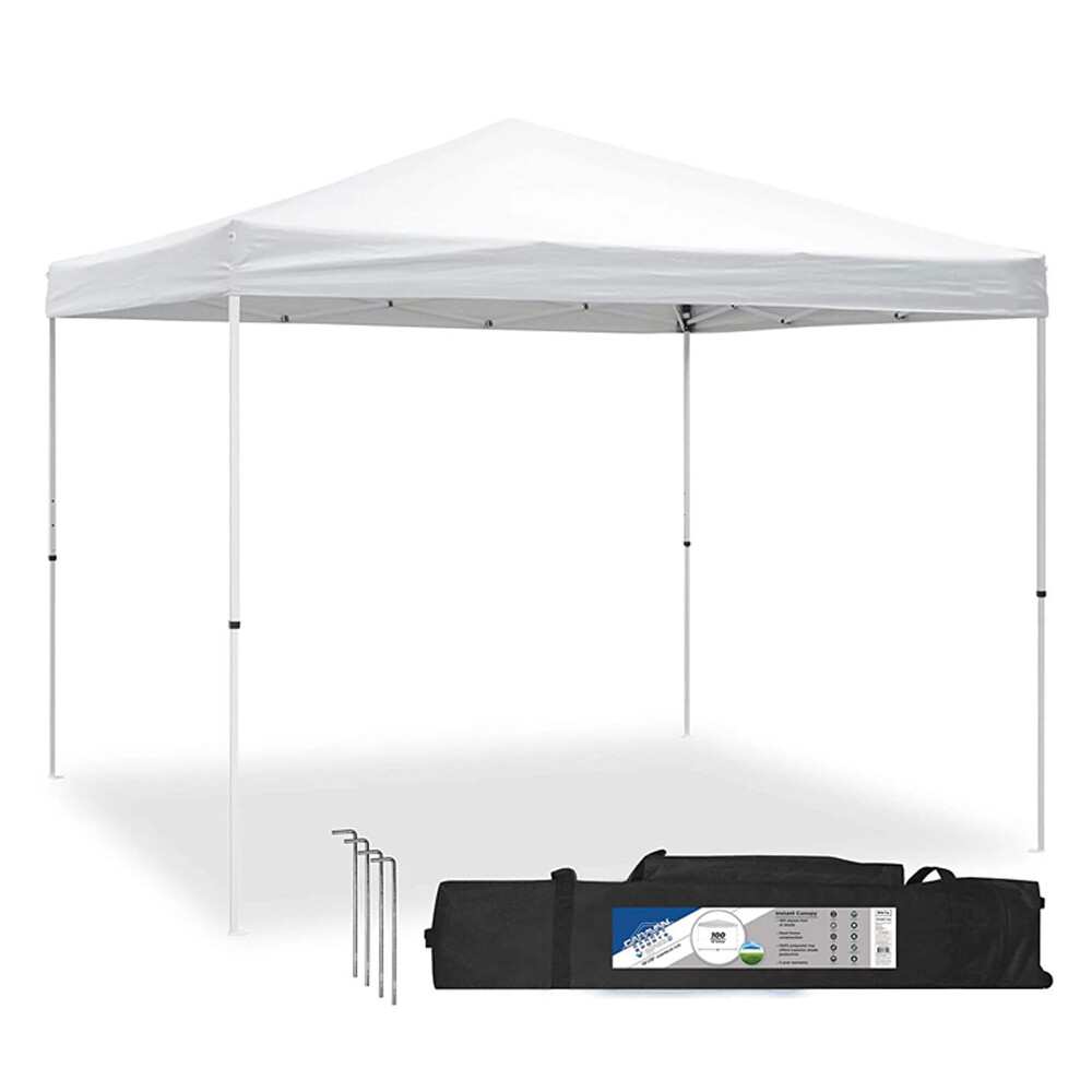 Folding Gazebo Tent For Camping White/blue