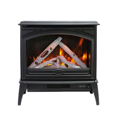 Sierra Flame by Amantii Freestand Electric Fireplace, Cast Iron, 70in., Logs