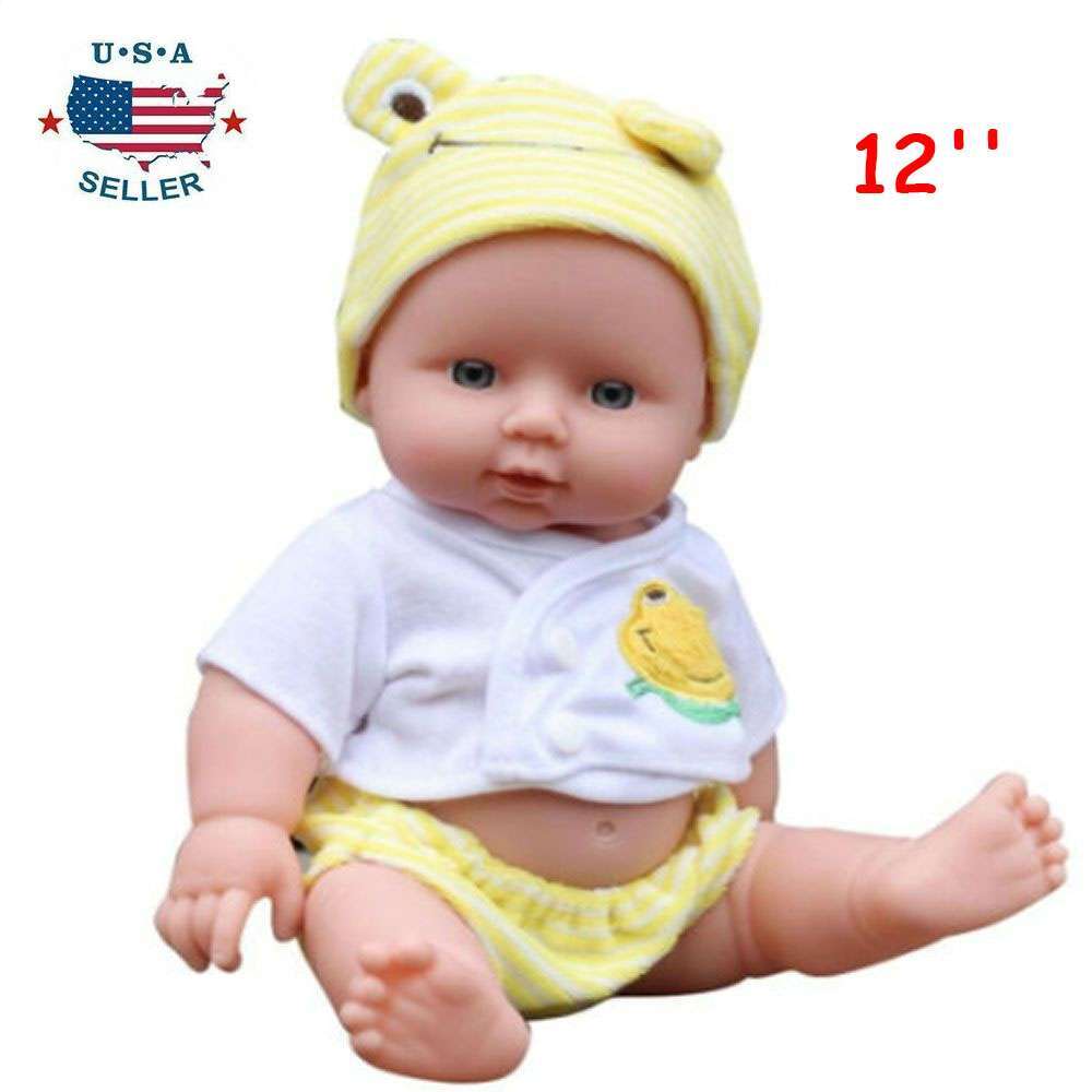 Full Body Soft Vinyl Realistic Doll Gift Yellow