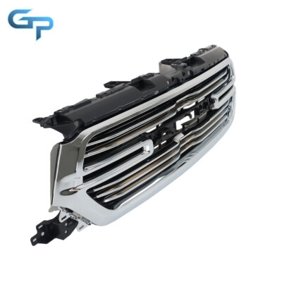 Front Bumper Chrome Grille For 2019-2022 Dodge Ram 1500 with Grille Base