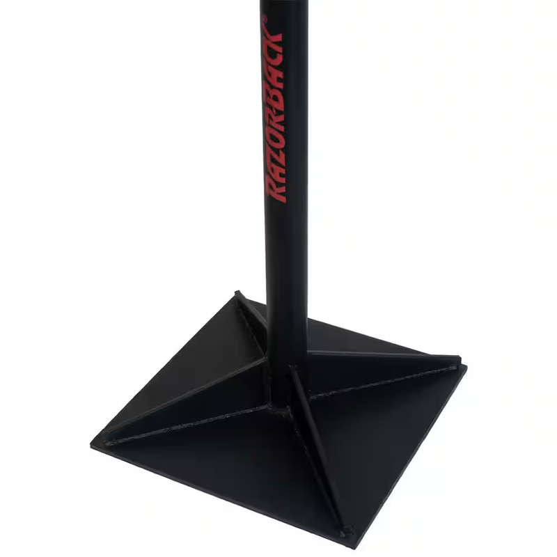 Steel Tamper Hand Tamper 10 Inch Square Plate Ground Soil Paver Asphalt Tool