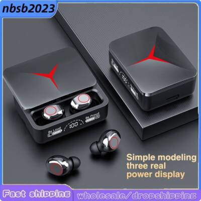 M90pro TWS Wireless Earbuds Digital Display Bluetooth 5.3 Headset Headphones