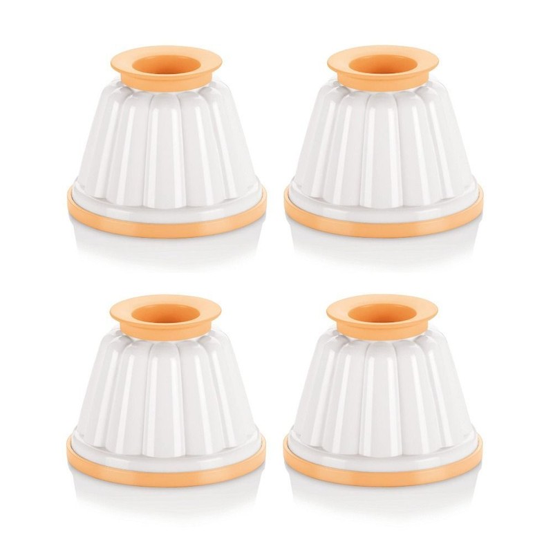 4pcs Plastic Panna Cotta Mould Custard Mold Creme Caramel Mold Jelly Mould UK
