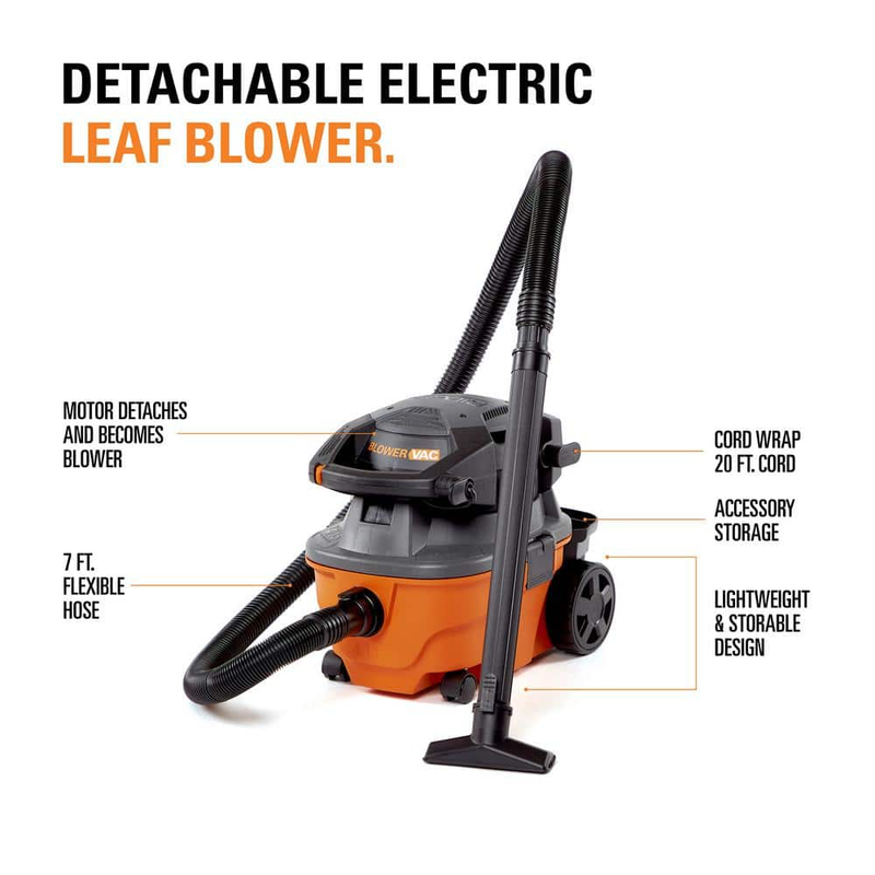 RIDGID 4 Gallon 6.0 Peak HP Wet/Dry Shop Vacuum Detachable Blower Fine Filter
