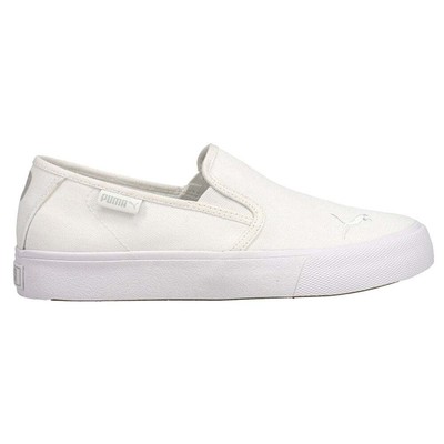 

Puma Bari Slip On Cat Slip On Женские кроссовки Размер 9 M Повседневная обувь 374528-02, Белый, Puma Bari Slip On Cat Slip On