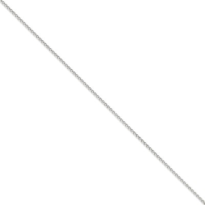 Pre-owned Superdealsforeverything Real 14kt White Gold 2mm Solid Polished Spiga Chain Chain Bracelet; 8 Inch