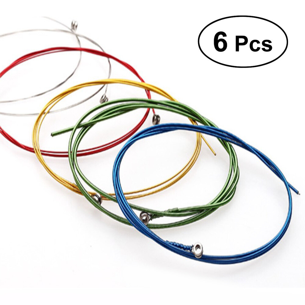 6* Acoustic Nylon Classical Guitar Strings Slinky Nickel Wound Rainbow