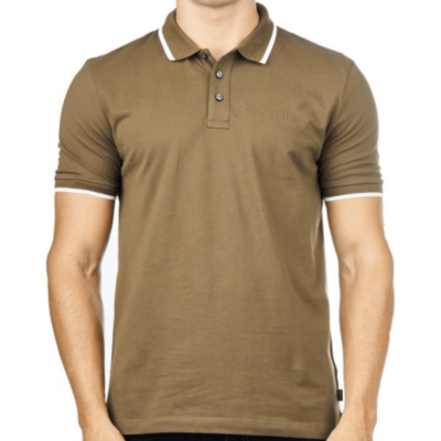 Hugo boss 2024 khaki polo shirt