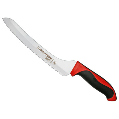 Dexter-Russell 360 Series 9'' Scalloped Offset Bread Knife (select color below)