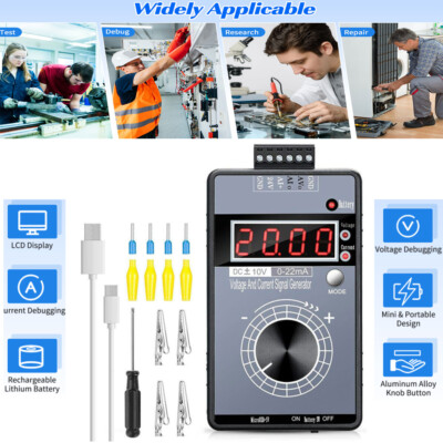 Signal Generator Sources Transmitter 4-20mA Current Volt Simulator 0-10V/0-22mA 