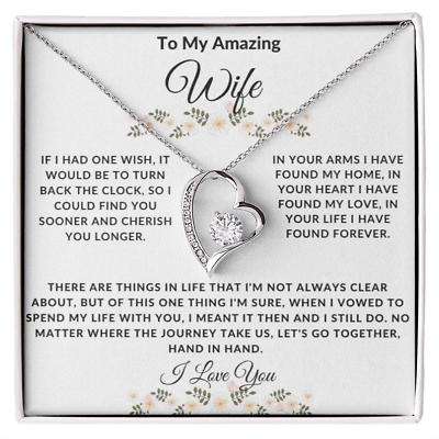 Personalized forever in my heart necklace deals