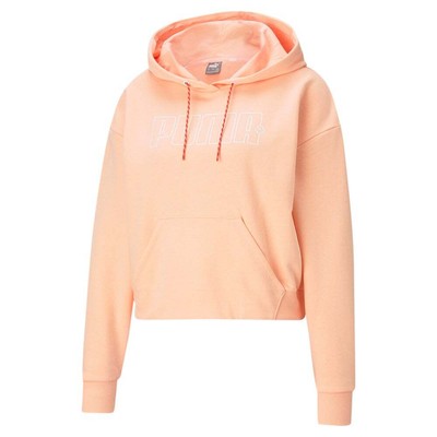 Puma Rebel Pullover Hoodie Женская оранжевая повседневная верхняя одежда 585799-26