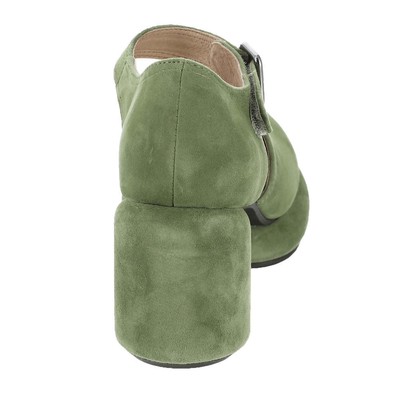 Pre-owned All Black Mod Jane Women's Pump In Green