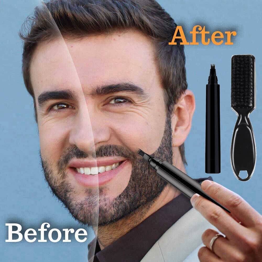 Beard Filling Pen Kit Barber Pencil Salon Hair Engraving Styling Eyebrow Tool