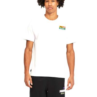 

Мужская белая повседневная футболка Puma Butter Goods X Graphic с круглым вырезом и коротким рукавом, Белый, Puma Butter Goods X Graphic Crew Neck Short Sleeve T-Shirt