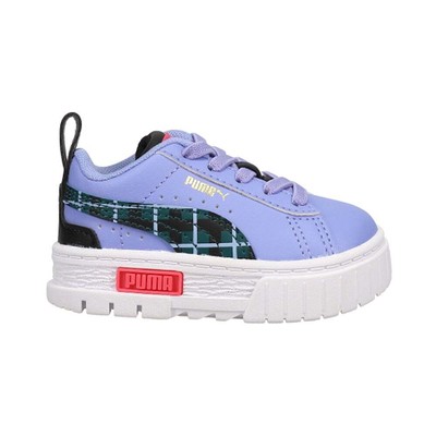

Puma Mayze 90S Prep Logo Platform Toddler Girls Синие кроссовки Повседневная обувь 3860, Синий, Puma Mayze 90S Prep Logo Platform Toddler