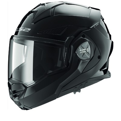 LS2 FF901 Advant X Solid Gloss Black Modular Helmet - New! Fast Shipping!