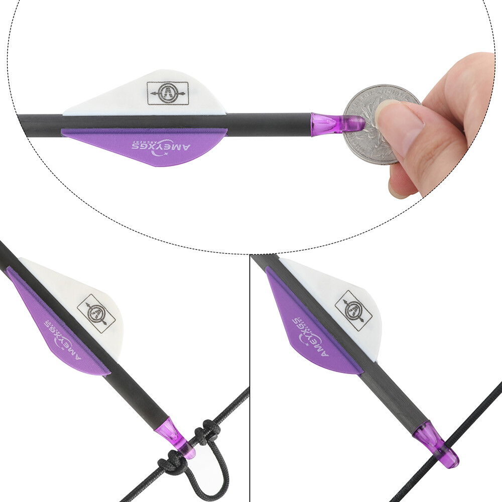 30" Pure Carbon Arrow SP350-600 Archery Recurve Bow Compoundbow Shooting Hunting