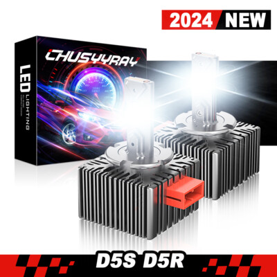 D5S LED Headlight Bulbs High-Low for Chevy Silverado 1500 2016-2018 Replace HID