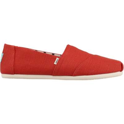 

Красные женские парусиновые слипоны TOMS Alpargata Повседневная 10016224T, Красный, TOMS Alpargata Canvas Slip On