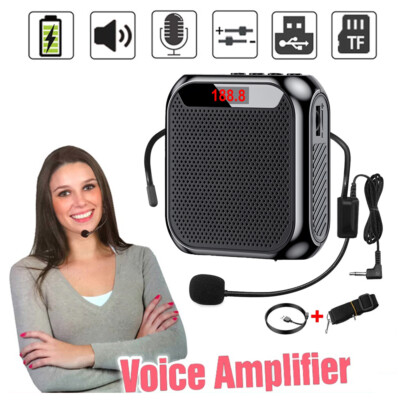 Portable Voice Amplifier for teaching  with Microphone Headset Personal Speaker