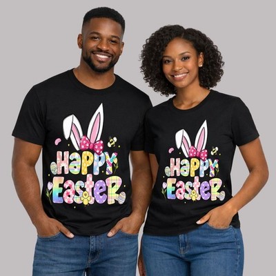 Happy Easter Egg Hunt Bunny Rabbit Girl Women Men T-Shirt Short Sleeve