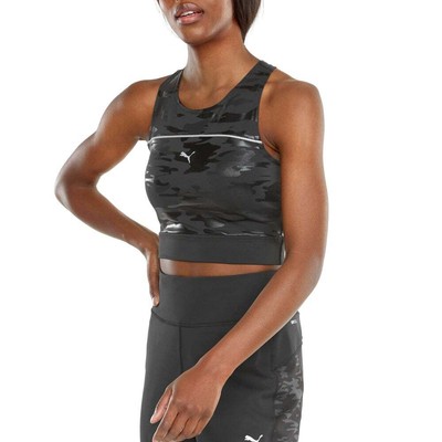 

Женская майка Puma High Shine Cropped Scoop Neck Running Black 521066-01, Черный