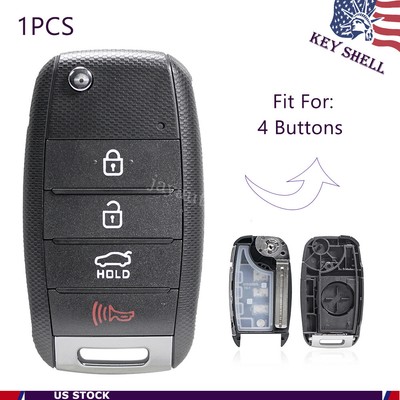For 2014 2015 Kia Optima Keyless Enty Remote Flip Key Shell Case Cover + Blade