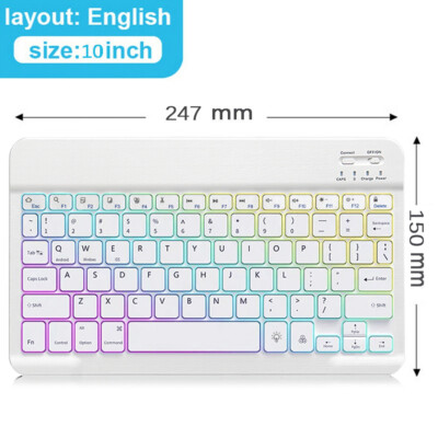 For Huawei MatePad 11/SE/Pro/T10/Honor Pad X9 Backlit Keyboard Mouse Case Cover