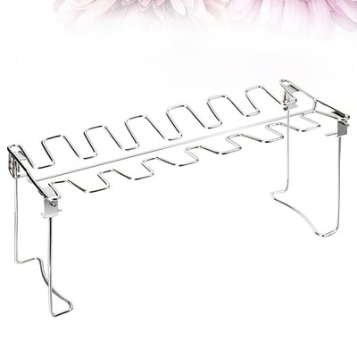 Rack Chicken Legs Collapsible BBQ Roaster Grill Chicken Wing Leg Rack Smoker