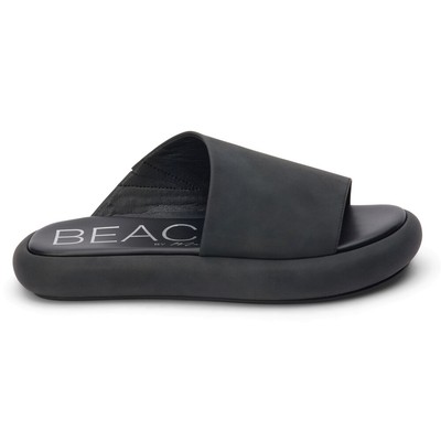 BEACH by Matisse Lotus Platform Slide  Womens Black Casual Sandals LOTUS-015