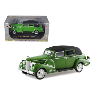 1938 Cadillac Series 90 V16 Fleetwood Green 1/32 Diecast Model Car by Signature