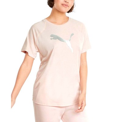 

Puma Evostripe Logo Crew Neck Short Sleeve TShirt Womens Size  Athletic Casua, Розовый