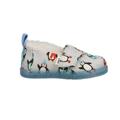 TOMS Alpargata Слипоны из искусственного меха для девочек дошкольного возраста, размер 5 м, на плоской подошве, повседневная, 10017548T