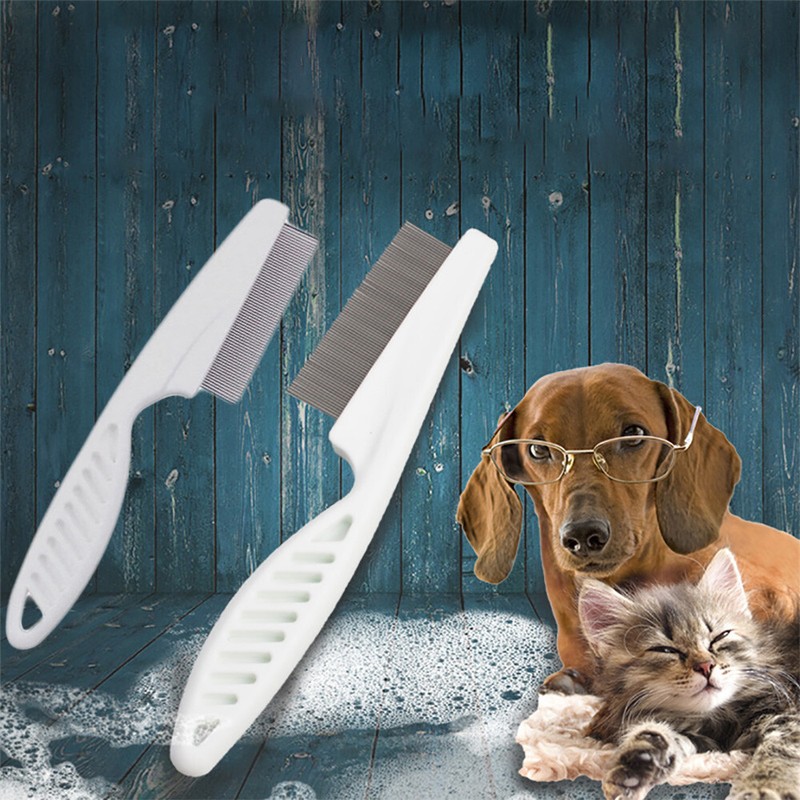 Fine Toothed Metal Nit Head Cleaning Flea Tool Pet Comb Hair Lice