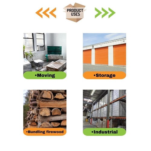 Shrink wrap Stretch Film Clear 5"x1000 with Handle Heavy Duty Choose Your Size