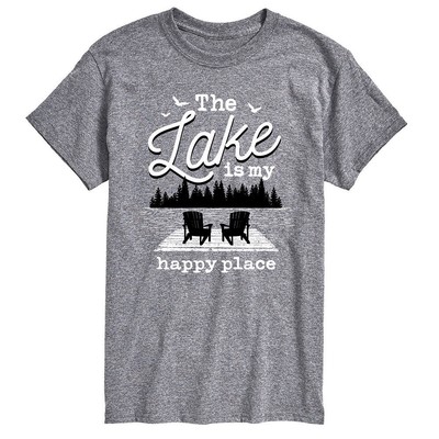 

Мужская футболка для обмена мгновенными сообщениями Lake Life, Heather grey