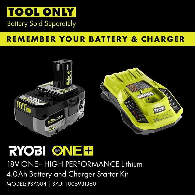 Ryobi Angle Grinder Cut Metal Masonry Diamond Blade 18 Volt 4-1/2 in (Tool-Only)