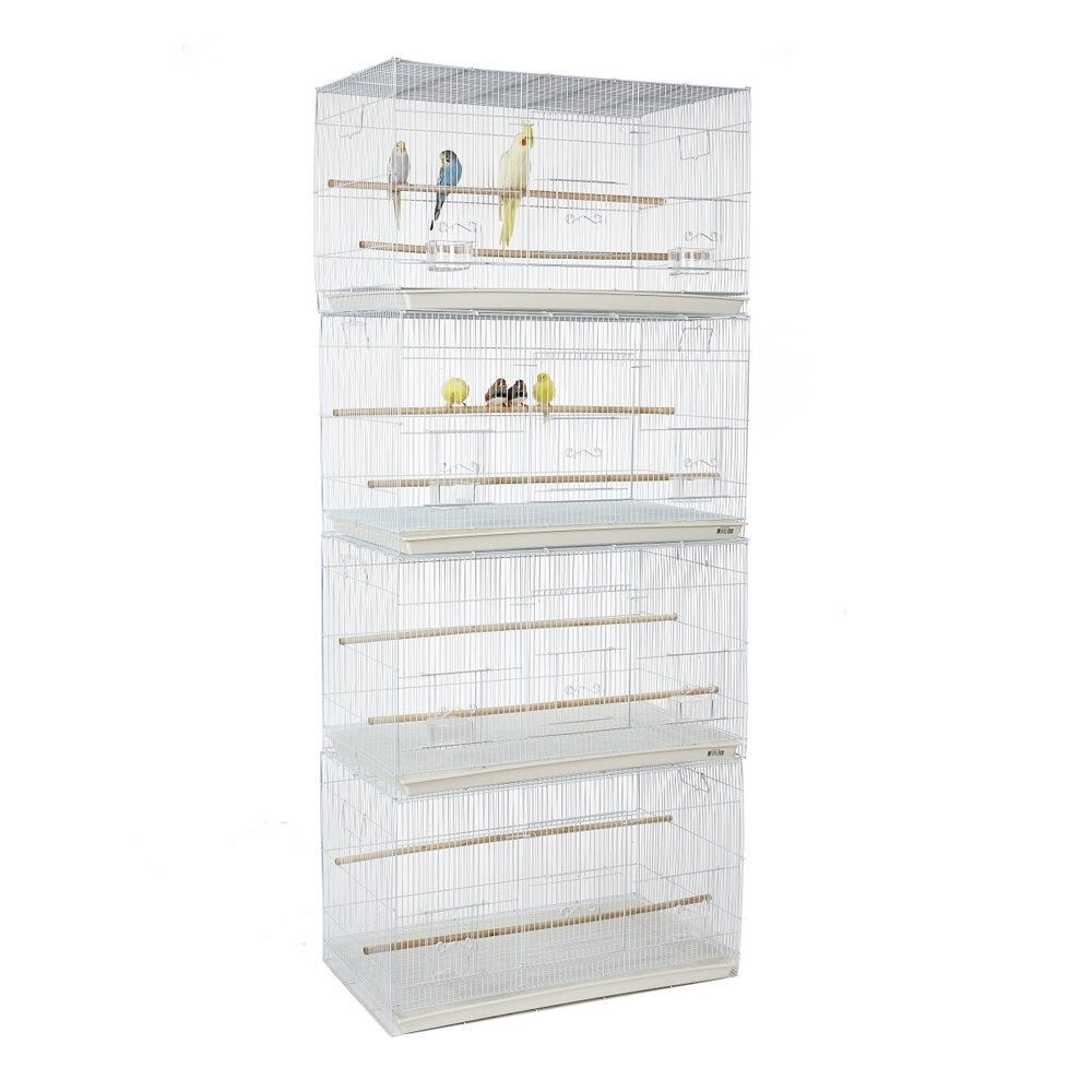 4x XL size bird stock breeding cages stackable flat packed 75cm x 45cm