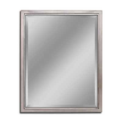 24 in. W x 30 in. H Framed Rectangular Beveled Edge Mirror