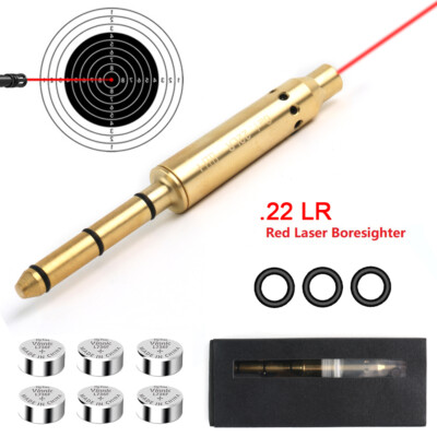 .22LR  Red Laser Bore Sight Cartridge Boresight Dry Fire Shooting Training Brass