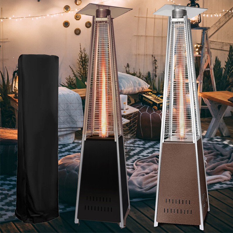 Patio Heater 42,000 BTU Pyramid Flame Outdoor Garden Propane Heater With Covers