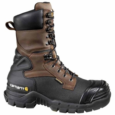 

10-дюймовые мужские кроссовки Carhartt Eh Pac с изолированным композитным носком, размер 9 D_M, безопасность труда, обувь, Коричневый, Carhartt 10 Inch Insulated Composite Toe Eh Pac