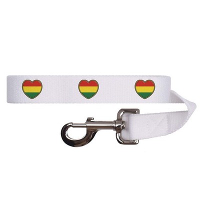 'Bolivia Flag Heart' Dog Lead / Leash (DL00013856)